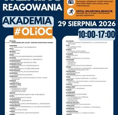Krajowy trening reagowania Akademii OLiOC już 29 sierpnia – sprawdź, jak się przygotować