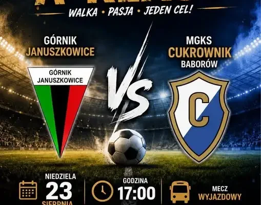 Cukrownik Baborów zagra w niedzielę w Januszkowicach. Po meczu FIT DAY i zabawa