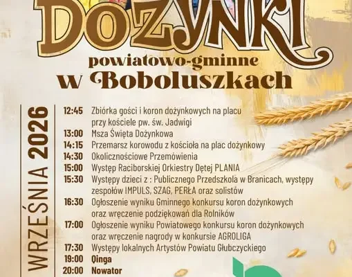 Dożynki Powiatowo-Gminne w Boboluszkach – święto plonów i symbol odbudowy