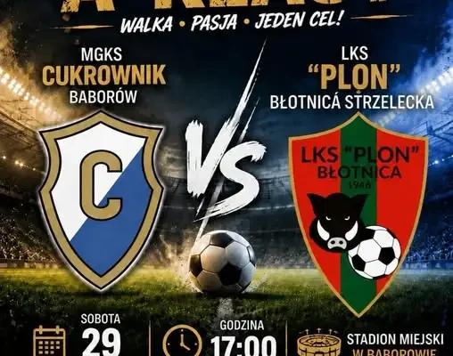 Cukrownik Baborów wraca na swój stadion! Sobotni mecz z LKS Płon Błotnica Strzelecka