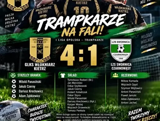 Trampkarze Włókniarza Kietrz liderem I Ligi Opolskiej