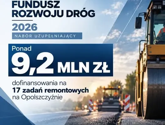 Opolskie drogi do remontu. Ponad 9,2 mln zł z RFRD na 17 inwestycji