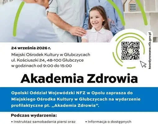 Akademia Zdrowia w Głubczycach – bezpłatne badania i konsultacje już 24 września
