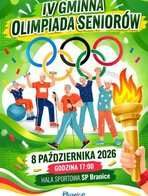 IV Gminna Olimpiada Seniorów w Branicach – zaproszenie na 8 października