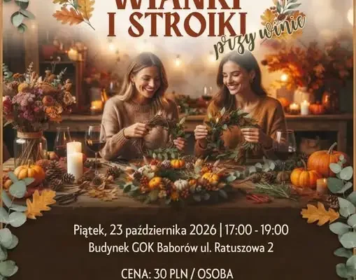 Jesienne warsztaty w Baborowie – twórz wianki i stroiki już 23 października