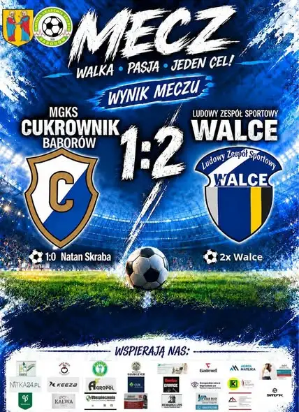 Cukrownik Baborów przegrał z LZS Walce, ale wygrał coś ważniejszego