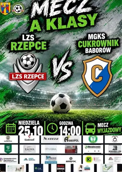 Cukrownik Baborów jedzie do Rzępic po zwycięstwo – kibice, do autokaru!