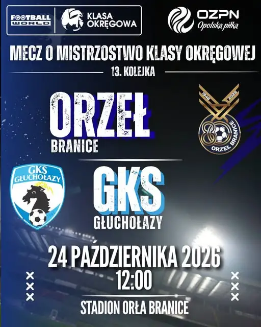 Orzeł przed ostatnim domowym meczem rundy. GKS Głuchołazy rywalem