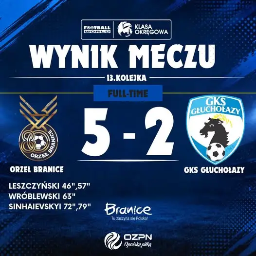 Orzeł odwrócił losy meczu! Pięć goli w drugiej połowie